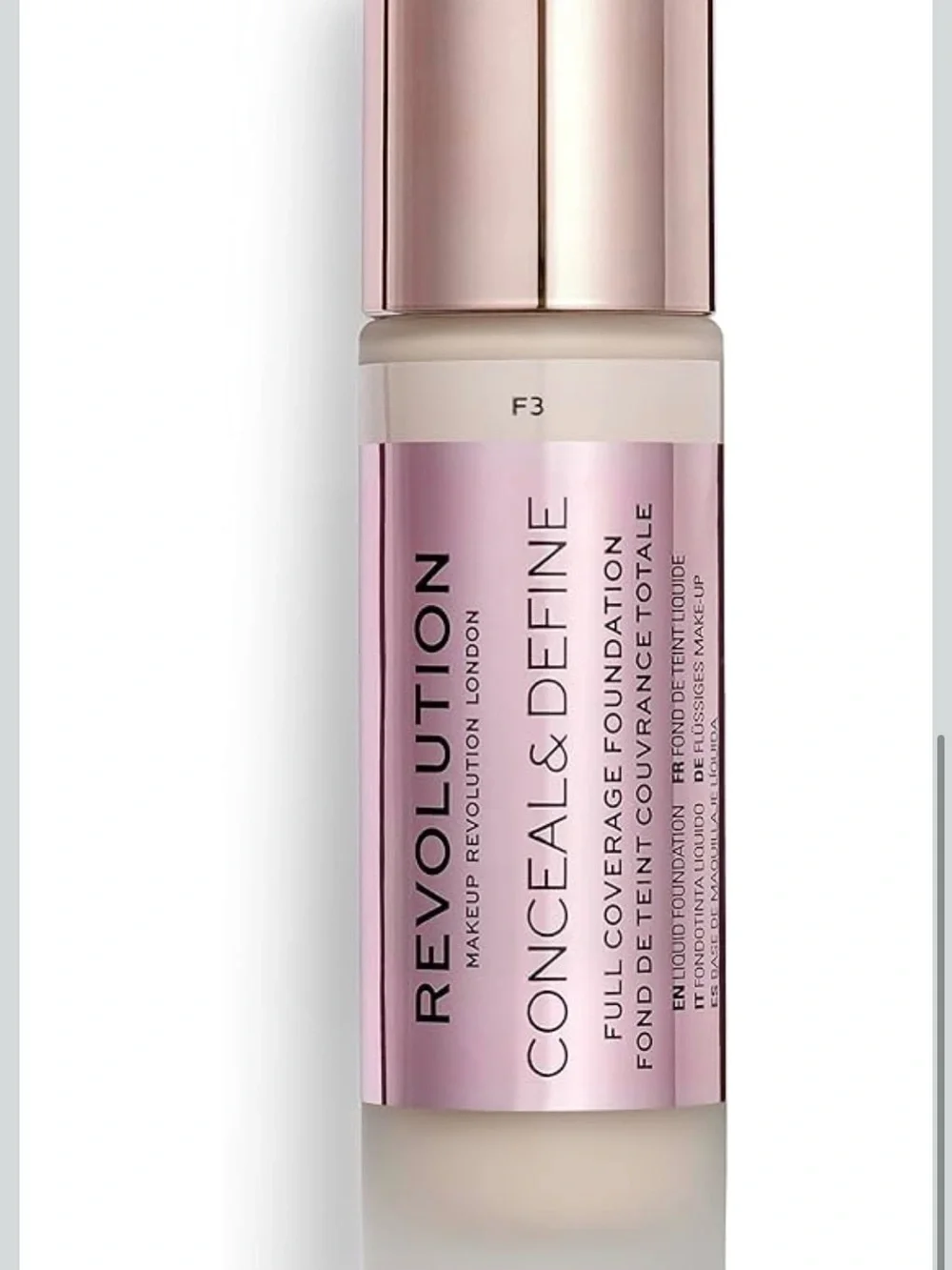 Revolution Conceal & Define Foundation Sticks — Pink Tone (F3)